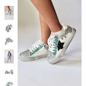 Lola + The Boys Glitter Sneakers